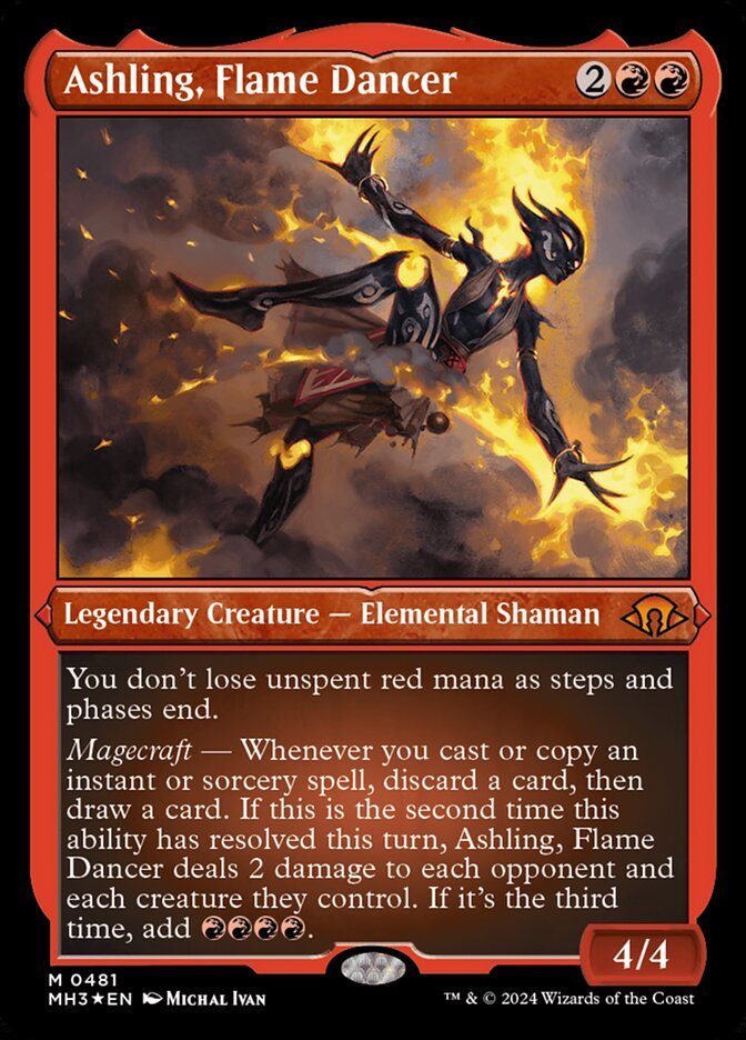 Ashling, Flame Dancer (Extended Art)