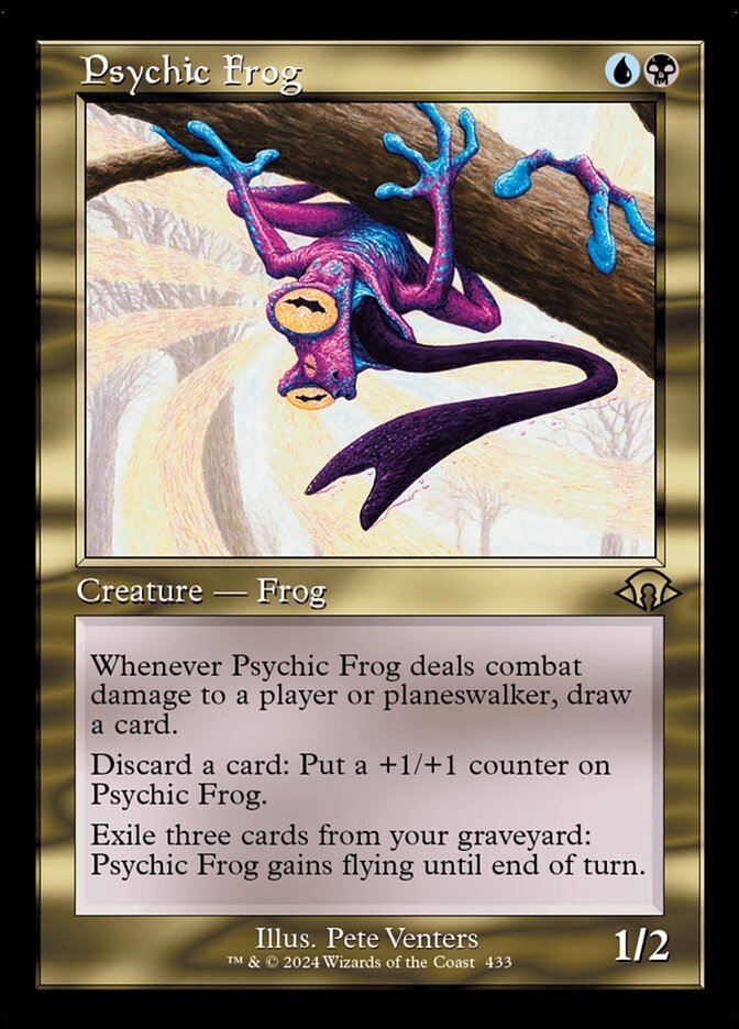 Psychic Frog (Retro Frame)