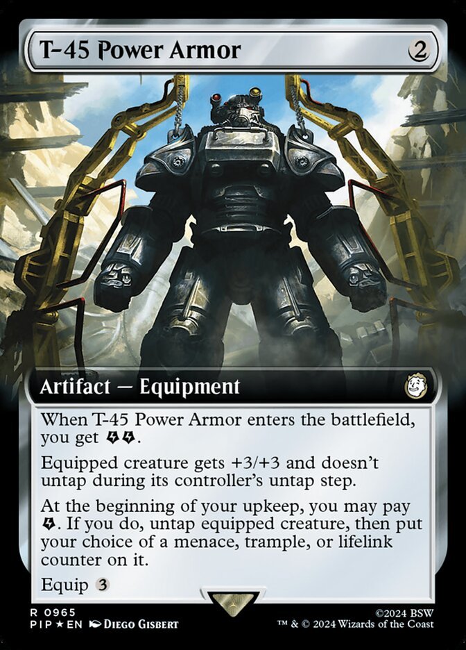 T-45 Power Armor (Extended Art Surge Foil)