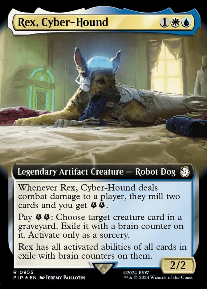 Rex, Cyber-Hound (Extended Art Surge Foil)