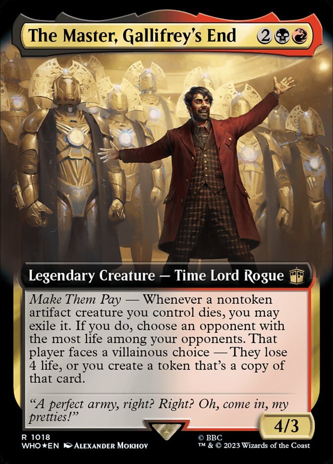 The Master, Gallifrey's End (Extended Art Surge Foil)