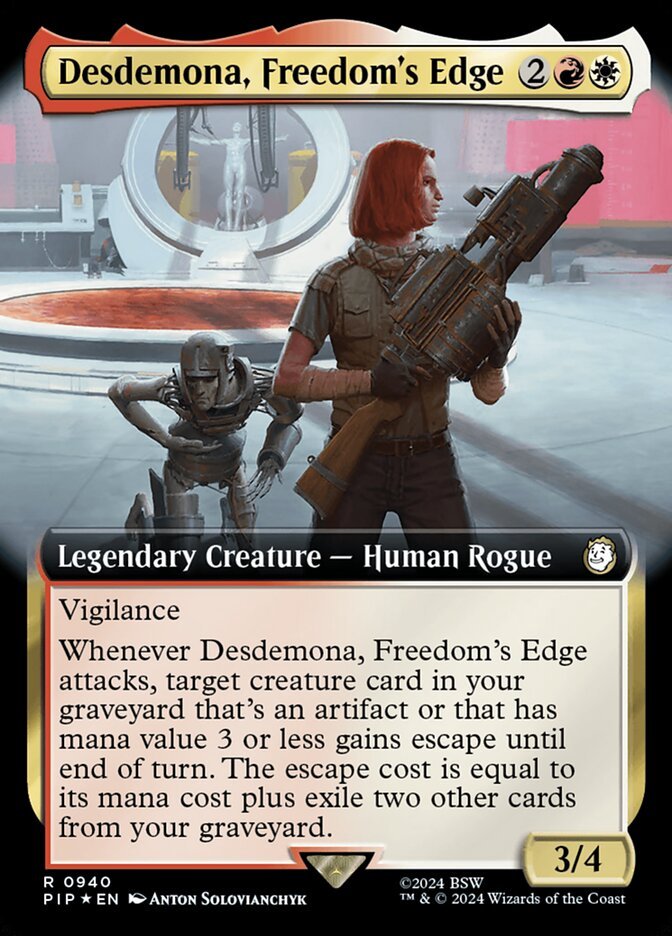 Desdemona, Freedom's Edge (Extended Art Surge Foil)
