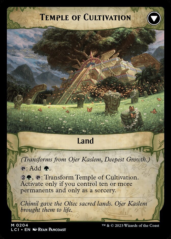 Ojer Kaslem, Deepest Growth // Temple of Cultivation back