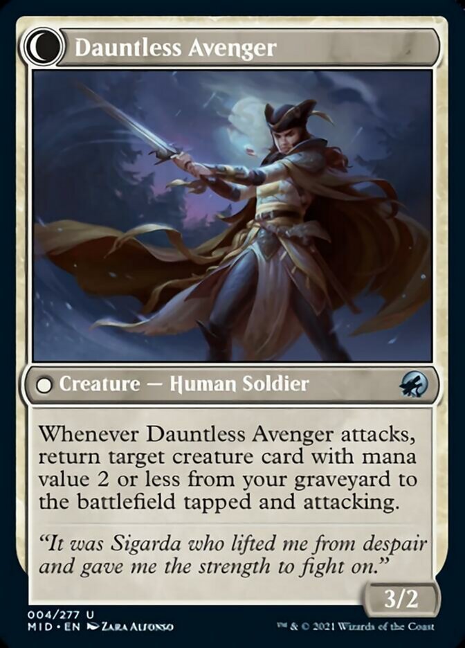Bereaved Survivor // Dauntless Avenger back