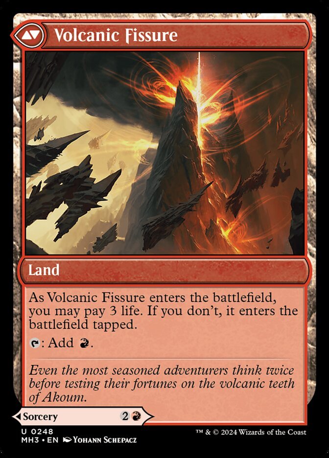 Sundering Eruption // Volcanic Fissure back
