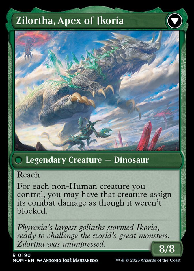 Invasion of Ikoria // Zilortha, Apex of Ikoria back