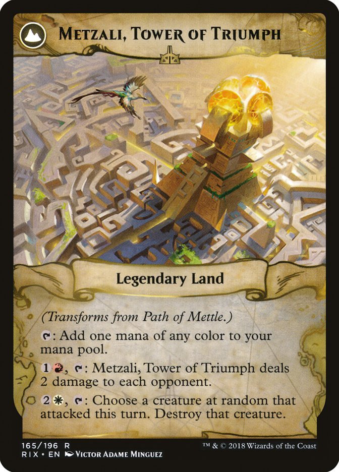 Path of Mettle // Metzali, Tower of Triumph back
