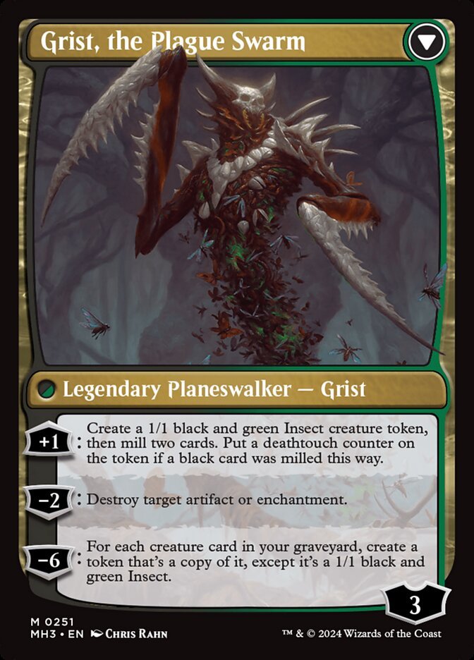 Grist, Voracious Larva // Grist, the Plague Swarm back