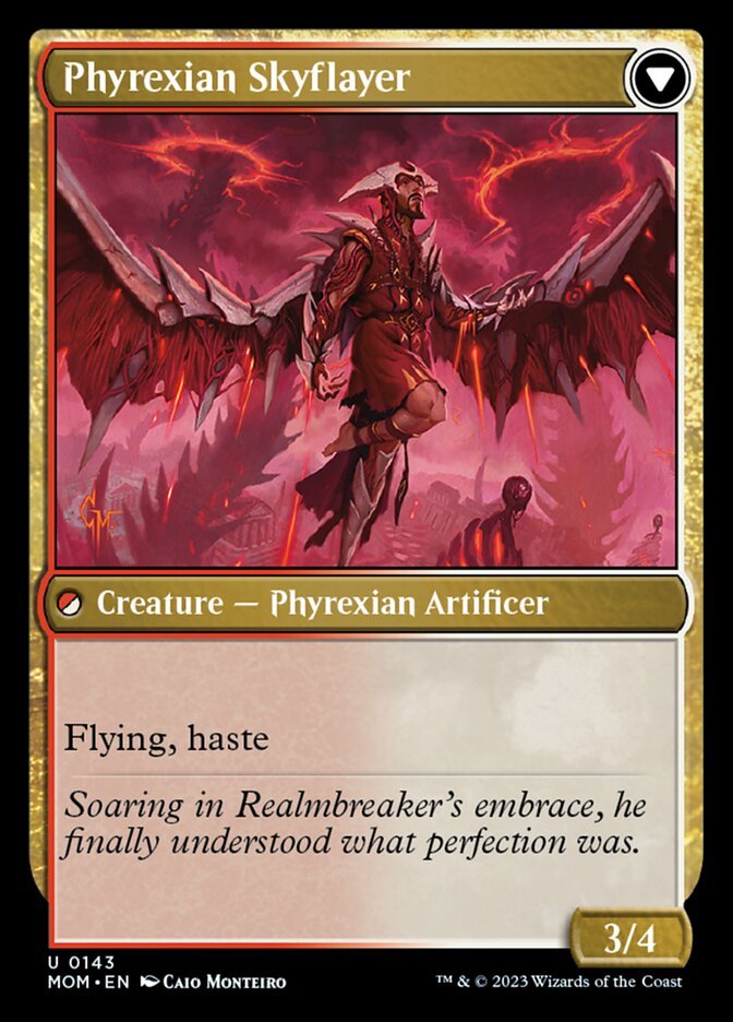 Harried Artisan // Phyrexian Skyflayer back