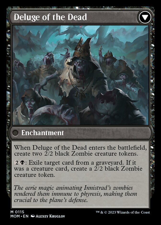 Invasion of Innistrad // Deluge of the Dead back