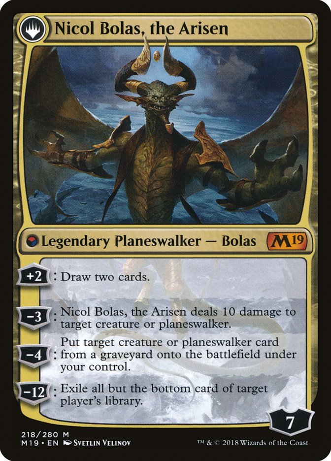 Nicol Bolas, the Ravager // Nicol Bolas, the Arisen back