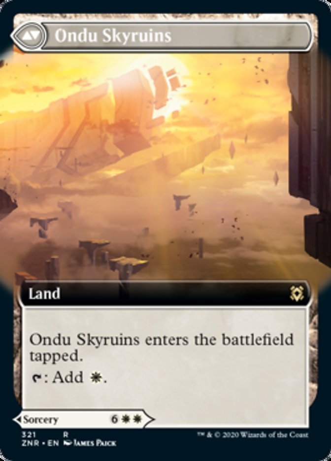 Ondu Inversion // Ondu Skyruins (Extended Art) back