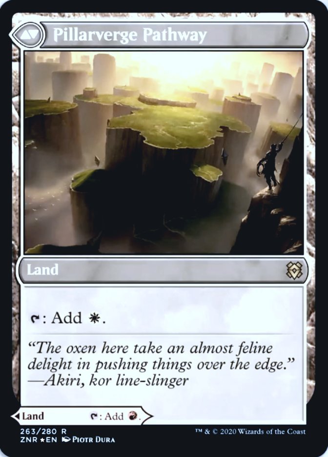 Needleverge Pathway // Pillarverge Pathway (PR Foil) back