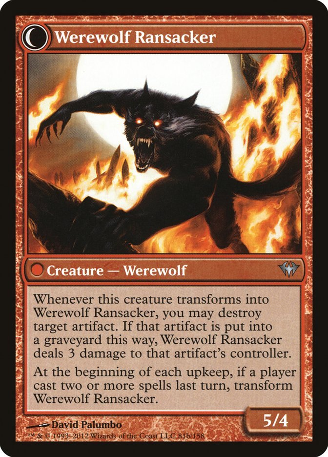 Afflicted Deserter // Werewolf Ransacker back