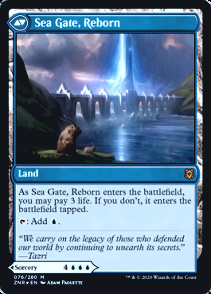 Sea Gate Restoration // Sea Gate, Reborn (PR Foil) back