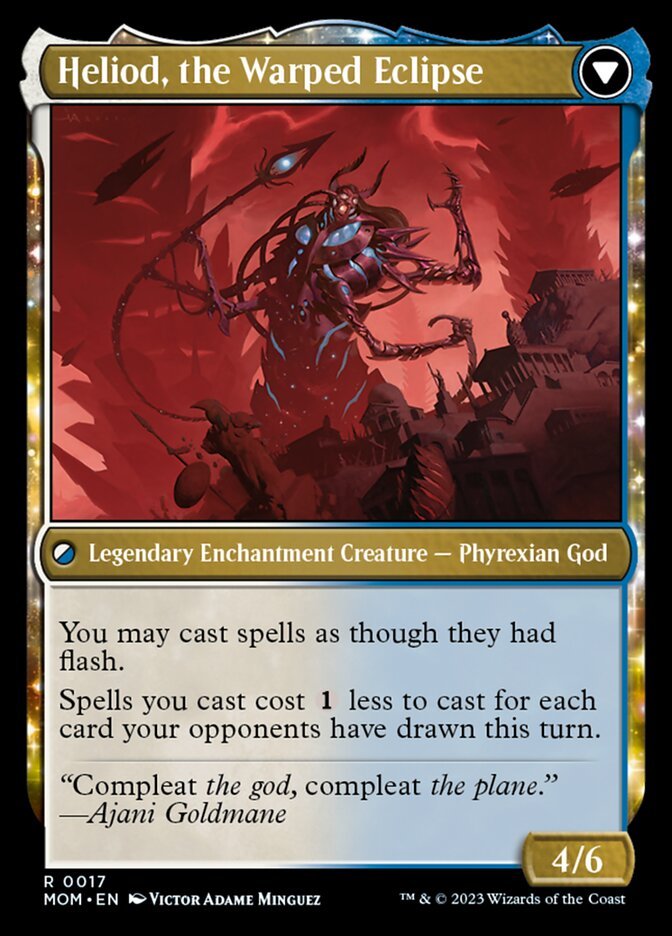 Heliod, the Radiant Dawn // Heliod, the Warped Eclipse back