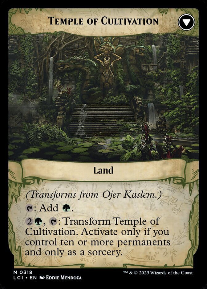 Ojer Kaslem, Deepest Growth // Temple of Cultivation (Showcase) back