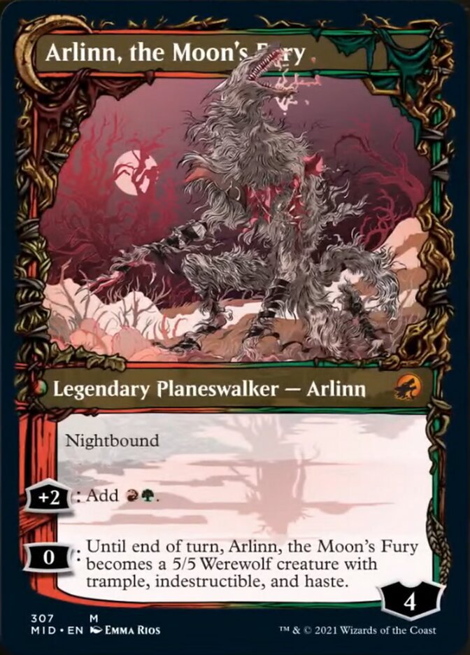 Arlinn, the Pack's Hope // Arlinn, the Moon's Fury (Showcase) back