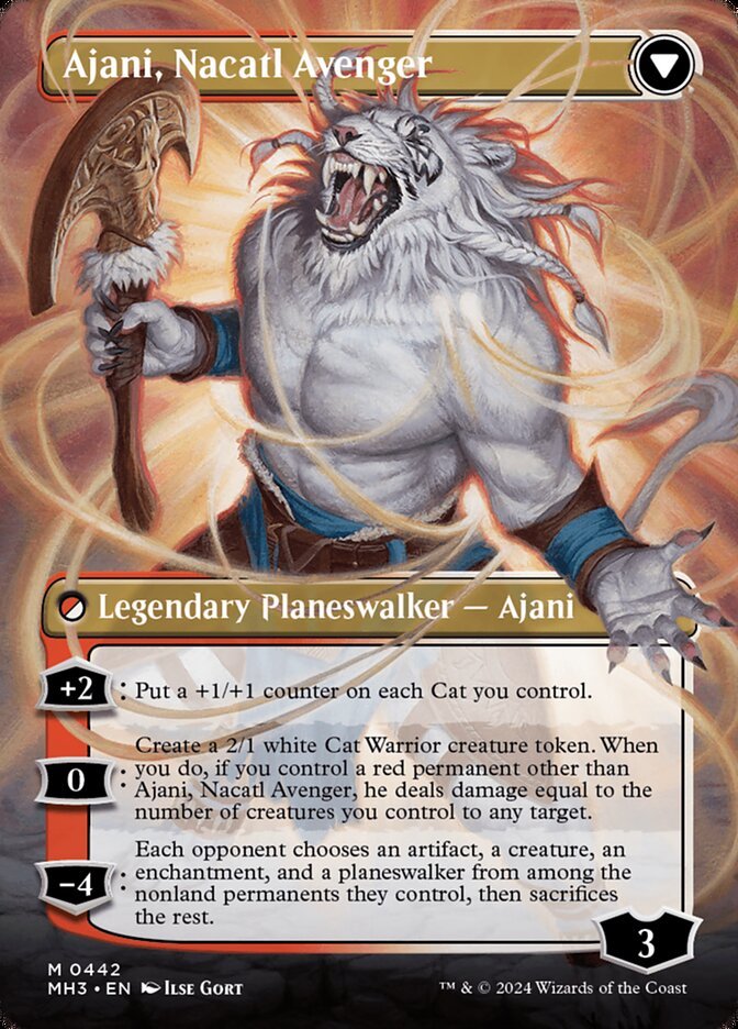 Ajani, Nacatl Pariah // Ajani, Nacatl Avenger (Borderless) back