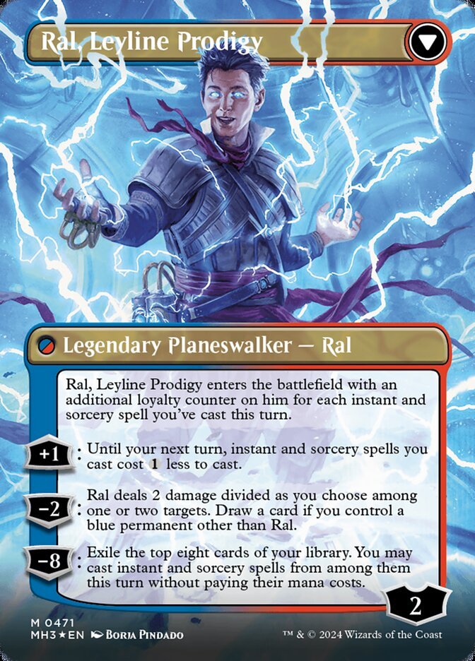 Ral, Monsoon Mage // Ral, Leyline Prodigy (Extended Art) back