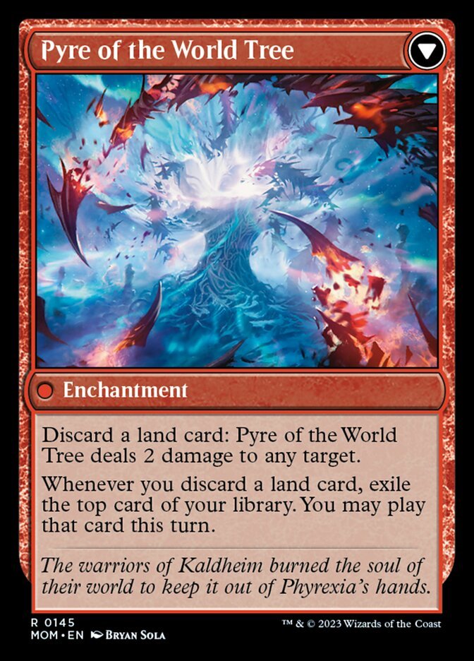 Invasion of Kaldheim // Pyre of the World Tree back