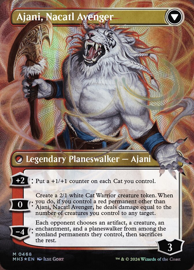 Ajani, Nacatl Pariah // Ajani, Nacatl Avenger (Extended Art) back