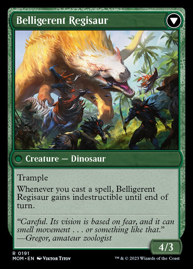 Invasion of Ixalan // Belligerent Regisaur back