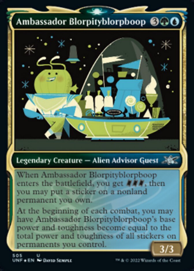 Ambassador Blorpityblorpboop (Showcase Galaxy Foil)