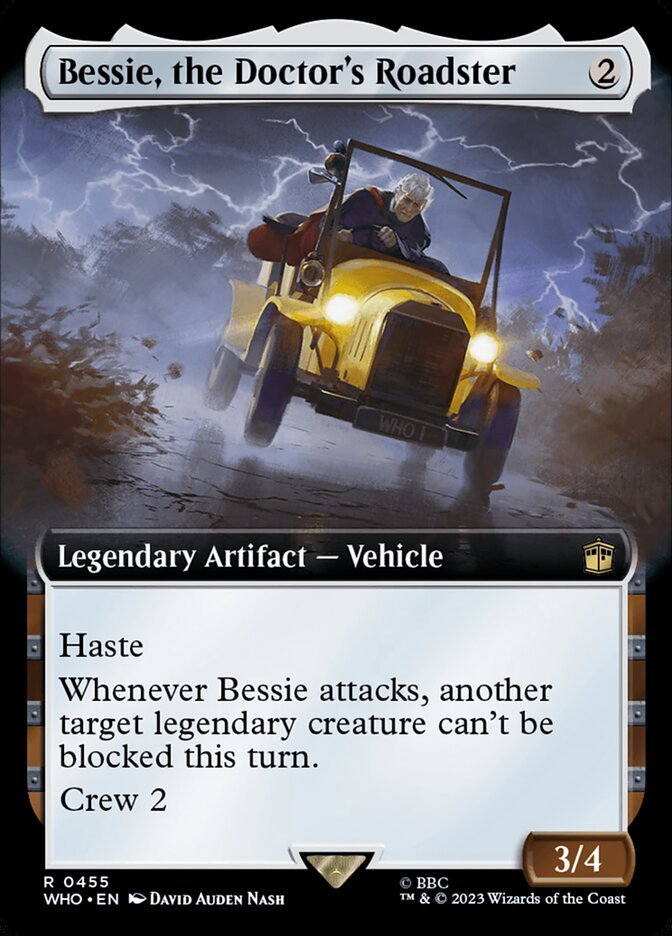 Bessie, the Doctor's Roadster (Extended Art)