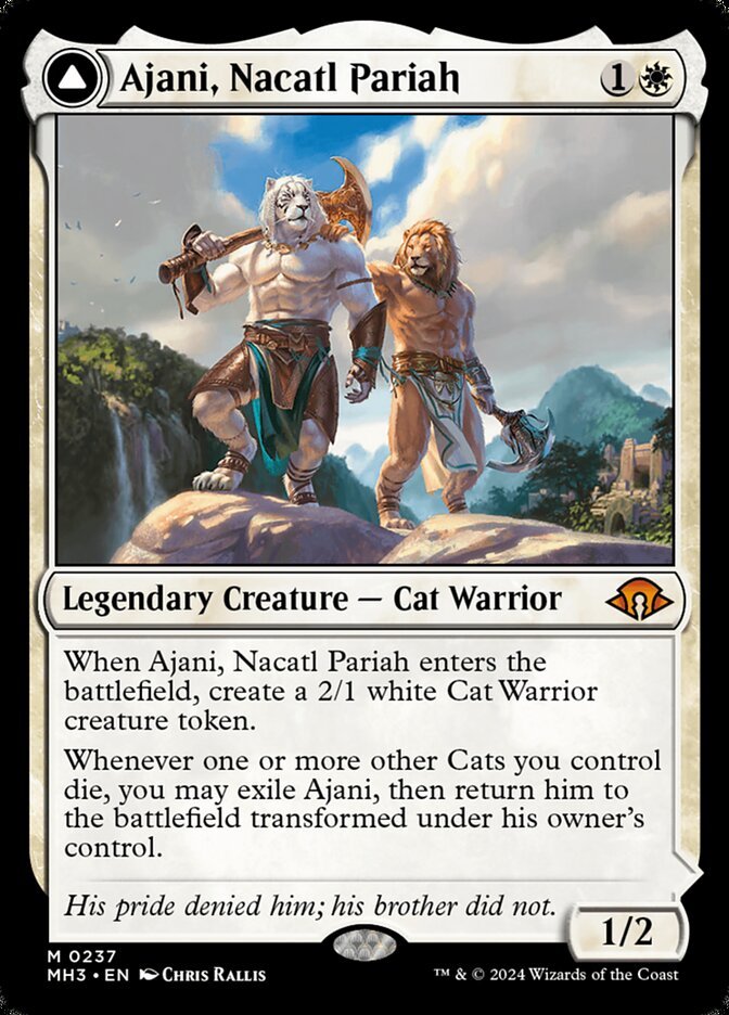 Ajani, Nacatl Pariah // Ajani, Nacatl Avenger front
