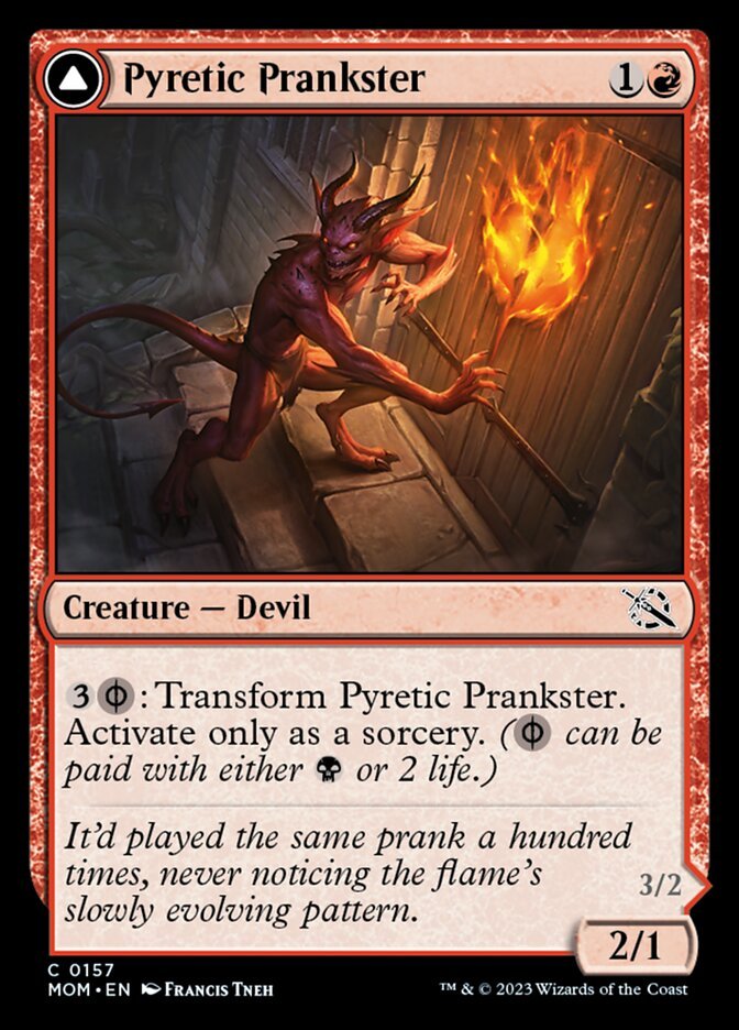 Pyretic Prankster // Glistening Goremonger front