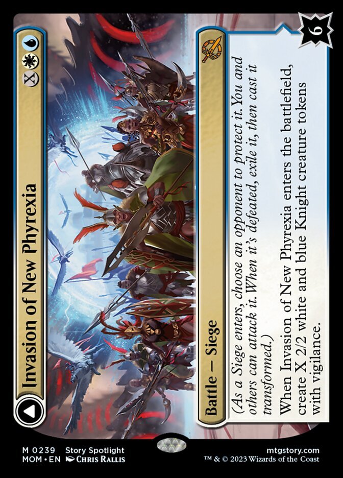 Invasion of New Phyrexia // Teferi Akosa of Zhalfir front