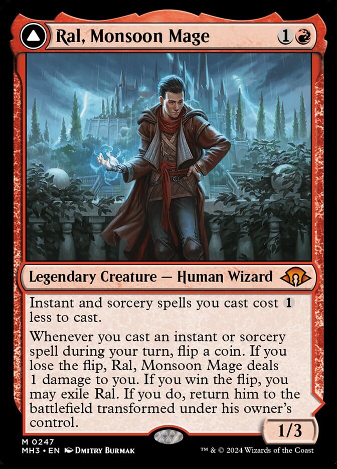 Ral, Monsoon Mage // Ral, Leyline Prodigy front