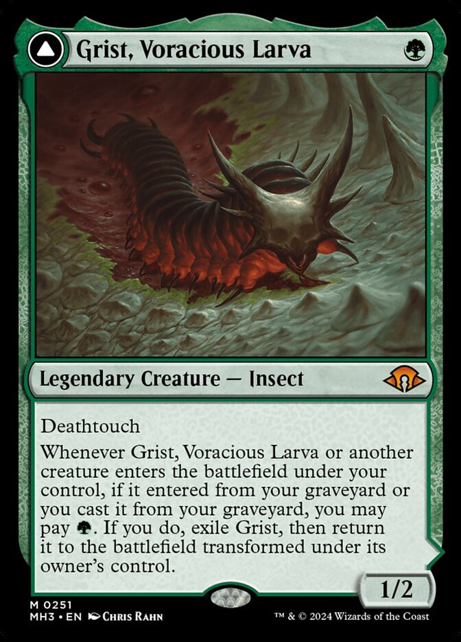 Grist, Voracious Larva // Grist, the Plague Swarm front