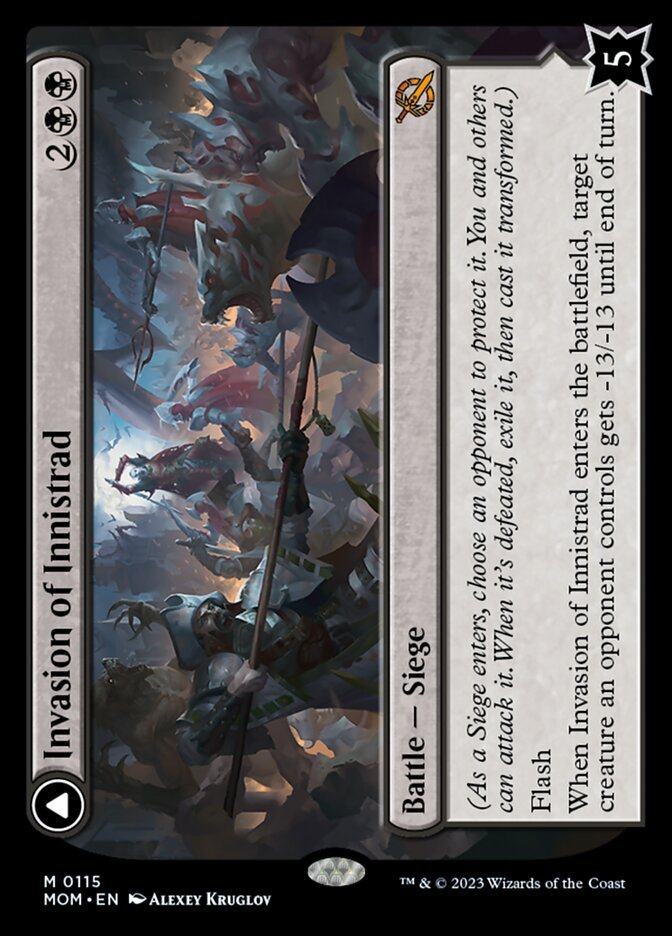 Invasion of Innistrad // Deluge of the Dead front