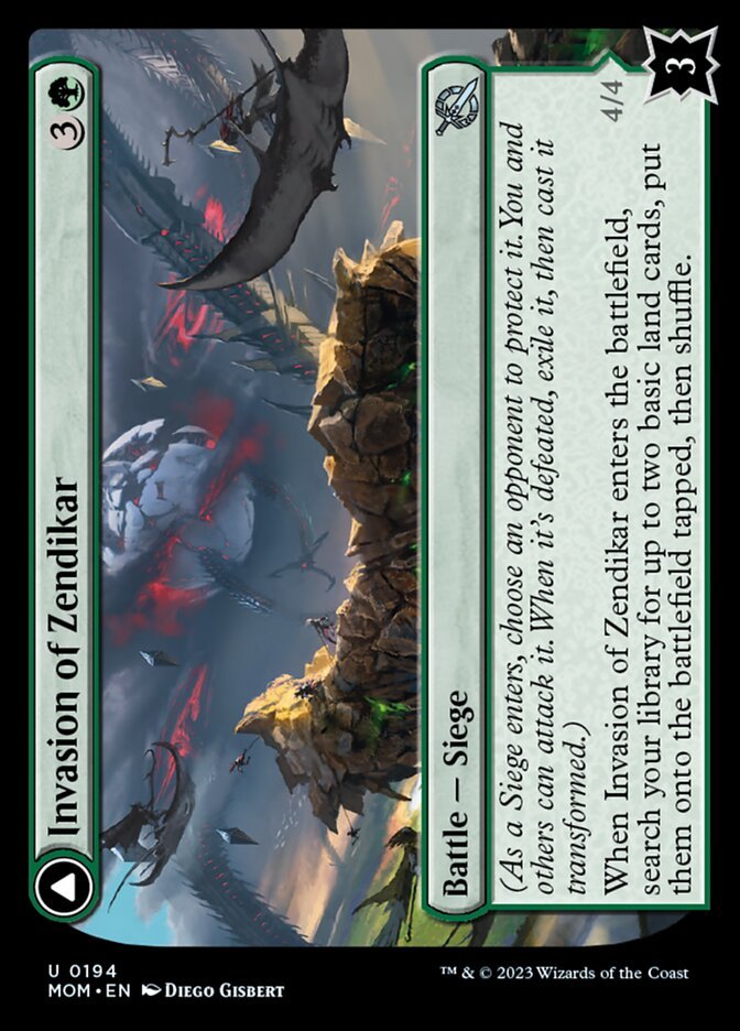 Invasion of Zendikar // Awakened Skyclave front
