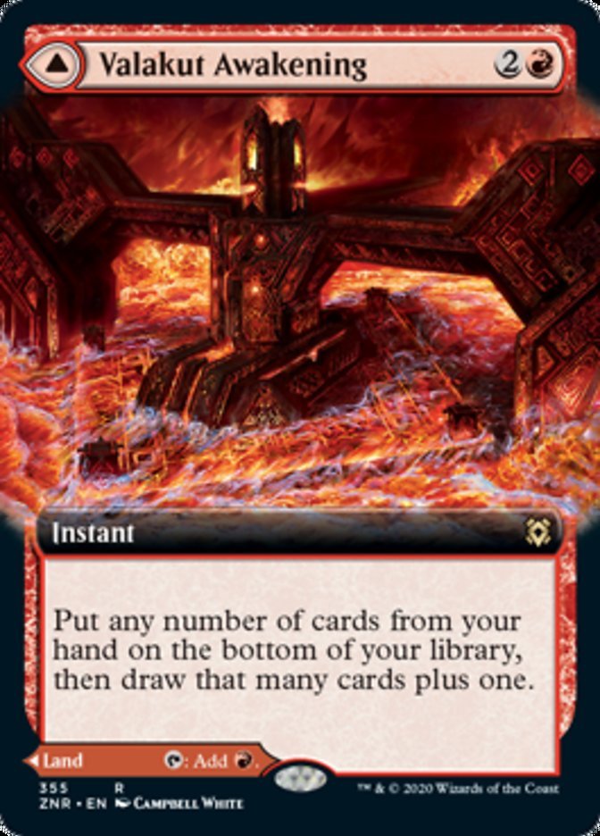 Valakut Awakening // Valakut Stoneforge (Extended Art) front