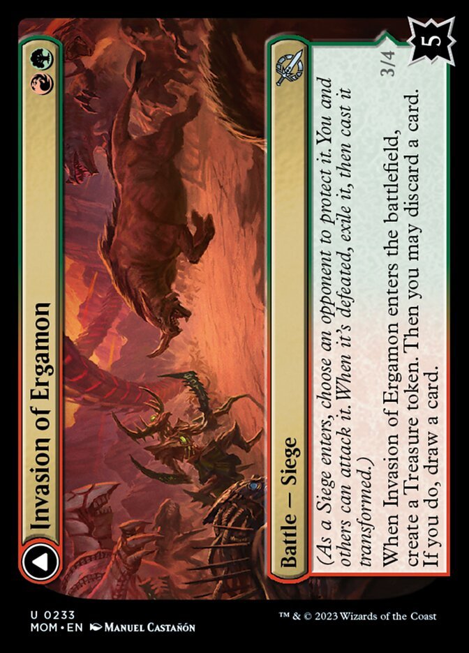 Invasion of Ergamon // Truga Cliffcharger front