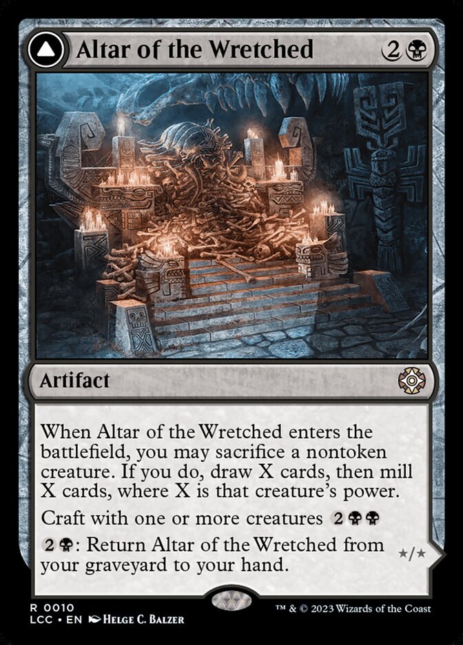 Altar of the Wretched // Wretched Bonemass front