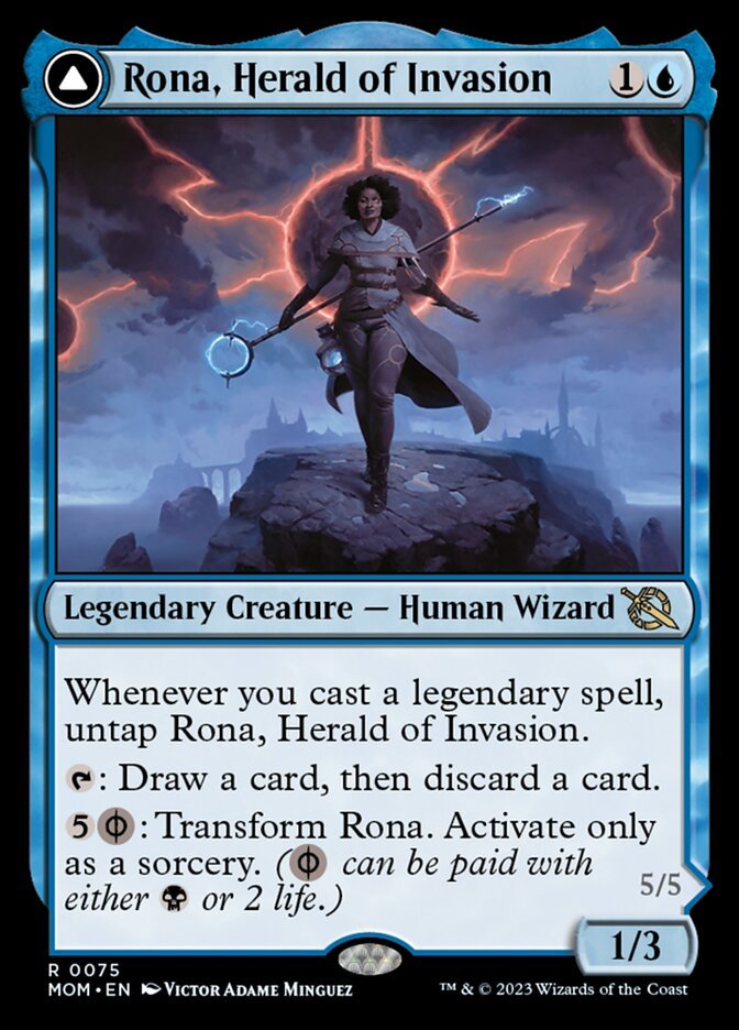 Rona, Herald of Invasion // Rona, Tolarian Obliterator front