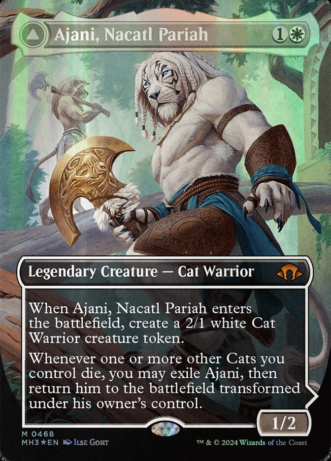 Ajani, Nacatl Pariah // Ajani, Nacatl Avenger (Extended Art) front